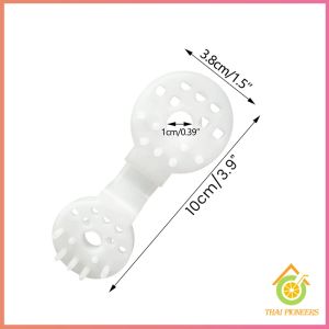 Thai Pioneers ตัวล๊อคแสลนวงกลม 10 ชิ้น ตัวหนีบสแลนแบบพลาสติก ทำหลังคากันแสง Shade Cloth Plastic Clips