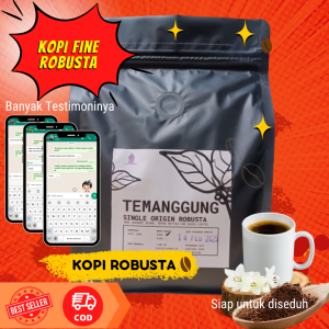 Kopi Temanggung Fine Robusta Bubuk Murni 100% Asli 500 gram