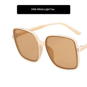 Bonnie Cathy Kính mát hình vuông thời trang chống tia UV400 gọng lớn phong cách đường phố phù hợp cho hoạt động ngoài trời