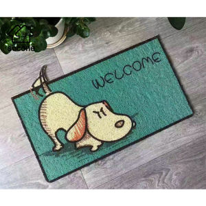 Socone Cute Cartoon Pet Doormat 38x60cm Non-Slip Eco Durable Welcome Floor Mat for Entryway