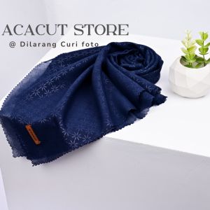 Hijab Segi 4 Motif Embos / Segi Empat Tepi Lasercut / Kerudung segi4 embos/jilbab segi empat embee