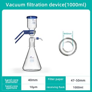 JOANLAB 1000ml Vacuum Filter Apparatus Laboratory Equipment Glass Filter Sand Core Liquid Solvent Membrane Filter