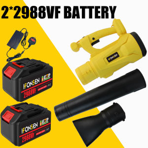 IFONSEN 6 Speed Adjustable Leaf Blower 21V Rechargeable Cordless Air Blower Powerful Heavy Duty Blower Angin Snow Dust Sweeper Garden Tools