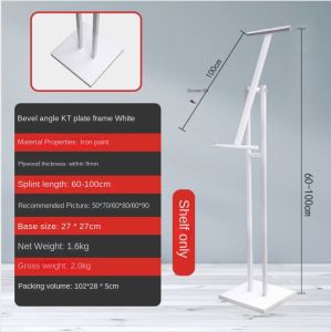 MD MOHS DIAGNOSTICS KT Board Holder Baner Sign Stand Swivel Sign Display Rack 360 Turning shop Display supermaket display stand for clothes store