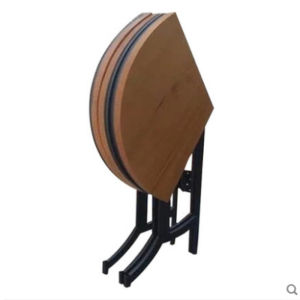 Solid Wood Round Foldable Dining Table Multifunctional Iron Art Small Apartment Storage Table