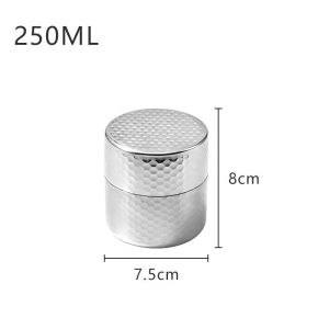 Matcha Storage Canister 304 Stainless Steel Japanese Style Matcha Powder Storage Tank Kitchen Use