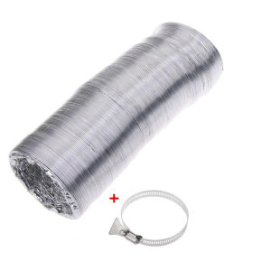 Exhaust pipe for Range hood A/C Kitchen Bathroom 5M 4 in Aluminum Retractable Ventilation Duct Hose