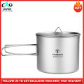 TOMSHOO 1100ml Titanium Ultralight Outdoor Cup. 