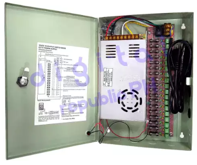 CCTV 18 Channel Fused Centralized Distributed Power Supply With Box ...