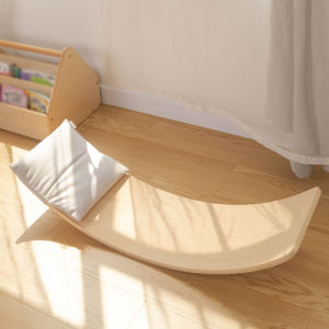 SG Stock Wooden Wobble Balance Board Waldorf Toys Balance Board for Kids Yoga Board Curvy Board Christmas Gift