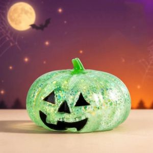 Ecily mềm có thể ép bí ngô thần tài đồ chơi trang trí Halloween long lanh lỏng bóng xúc giác giảm lo lắng quà tặng cho lớp học lừa hoặc điều trị Túi goodie