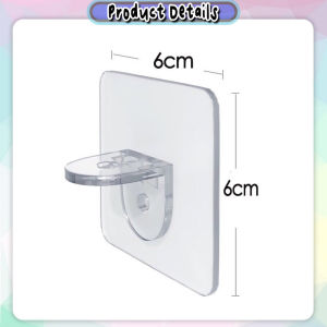 [Datz] Self Adhesive Bracket Hook Shelf Bracket Clapboard Holder Punch-free 隔板托 Cangkuk Almari - SO72