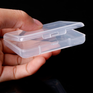 Rectangular Plastic Clear Transparent Storage Box Collection Container Organizer