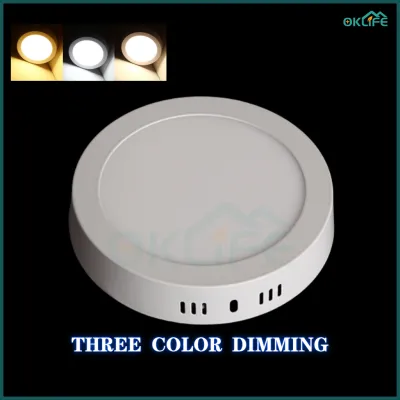 [OKLIFE. SG]Kitchen Light Room Light LED Panel Light Ultra-Thin Round Surface Mount Downlight Ceiling Light