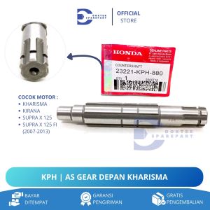 KPH AS GEAR DEPAN COUNTER SHAFT KHARISMA / SUPRA X 125 / GIGI TARIK / GIGI KOPLING / GIR