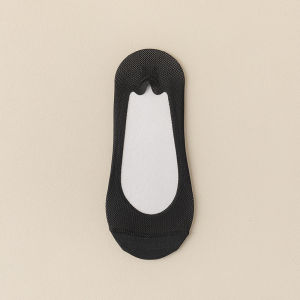 [Free Shipping] Womens Summer Thin Non-Slip No-Show Cotton Socks Ice Silk Low-Cut Invisible Socks Summer Short Socks