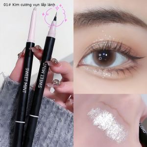 Bút kẻ bọng mắt 2 đầu Vẽ nhũ mắt bắt sáng hightlight siêu tự nhiên Nằm Silkworm Bút-HAUSE