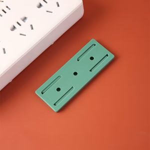 3pcs/5pcs Socket Extension Sticker Power Strip Holder Panel Plug-In Cable Hook Storage Organizer Wall Mounted Wiring Board Fixer-COZII