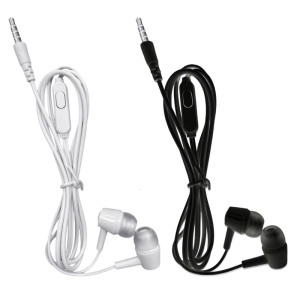 Nonslip In Ear Headsets Improved Bass Effect 3.5mm Port For Mobile Devices Computer Laptop Compatibility