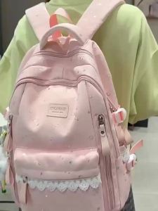 New Korean-style womens backpack ins Artistic and fresh style backpack for middle and high school students large capacity casual backpack