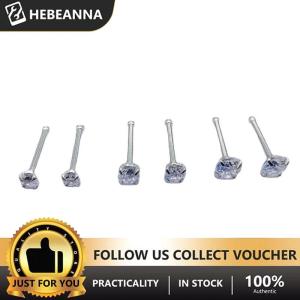 hebeanna 1ชิ้นต่างหูสตั๊ดไทเทเนียม zircon สำหรับผู้หญิงสาวปาร์ตี้ใหม่ของขวัญเครื่องประดับที่ดี