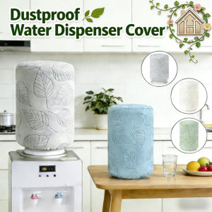 Leaves Jacquard Water Dispenser Cover Elastic Water Bucket Dust-proof Protective Cover Reusable