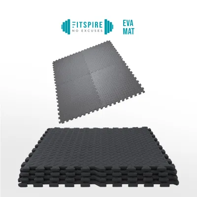 FITSPIRE EVA Interlocking Mat Set of 4 Exercise Mat Fitness Yoga Workout Equipment