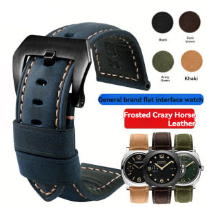 new Blue Leather Straps For Panerai Watch Accessories Mens Strap 20mm 22mm 24mm 26mm Watch Bands Cowhide Replacement Bracelet high-quality