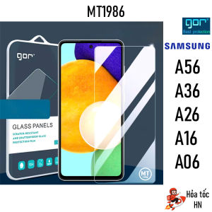 Kính Cường Lực Gor Samsung Galaxy A36/ A56/ A16/ A06/ A26/ Galaxy A15/ A25/ A35/ A55/ Galaxy A14 4G/ 5G Trong Suốt 9H/ Vát 2.5D - Hãng Gor