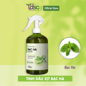 Xịt Phòng Thơm Tinh Dầu Bạc Hà Xua Đuổi Côn Trùng TINHDAUSACHANH 100ml/500ml Khử Mùi Chống Say Xe