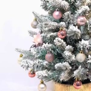 WARMIE 33pcs 3ซม. ค่ะ ลูกบอลคริสมาสต์ สร้างสรรค์และสร้างสรรค์ ละเอียดอ่อนและละเอียดอ่อน ลูกบอลรวมคริสต์มาส การตกแต่งบรรยากาศรื่นเริง กันน้ำกันน้ำได้ จี้ต้นคริสต์มาส รูปแบบพื้นหลัง