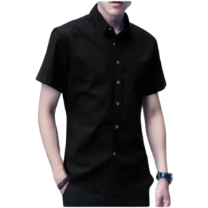 Baju Kemeja Pria Lengan Pendek Polos Slimfit Casual Atasan Pria Dewasa Hem Cowok Baju Kantor