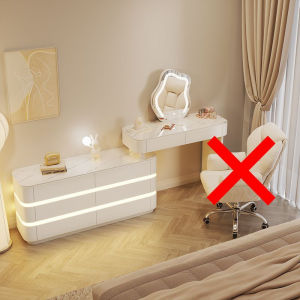 Dressing Table  Bedroom Bucket Cabinet Integrated Makeup Table  Modern And Simple Solid Wood Vanity Tables