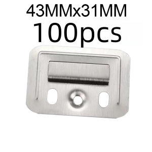 100Pcs Metal Clip for WPC Wall and Ceiling Fluted Cladding Clip Wall Fluted Panel Clip
