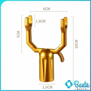 Baete Clothes Pole Fork Joint Aluminum Alloy Clothes Rod Head Clothes Rack Connectors Accessories Replacement