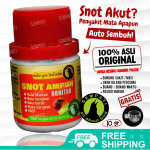 SEMPATI FREE CEPUK SEMPATI 05 Ornitho Nutribird Obat Burung Snot Mata Bengkak Belekan Berair Iritasi Sakit Pernafasan Ornithosis Mycoplasma Kurus