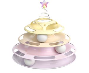 đồ chơi tháp banh 3 tầng ngôi sao dành cho mèo - T3 PETS SHOP