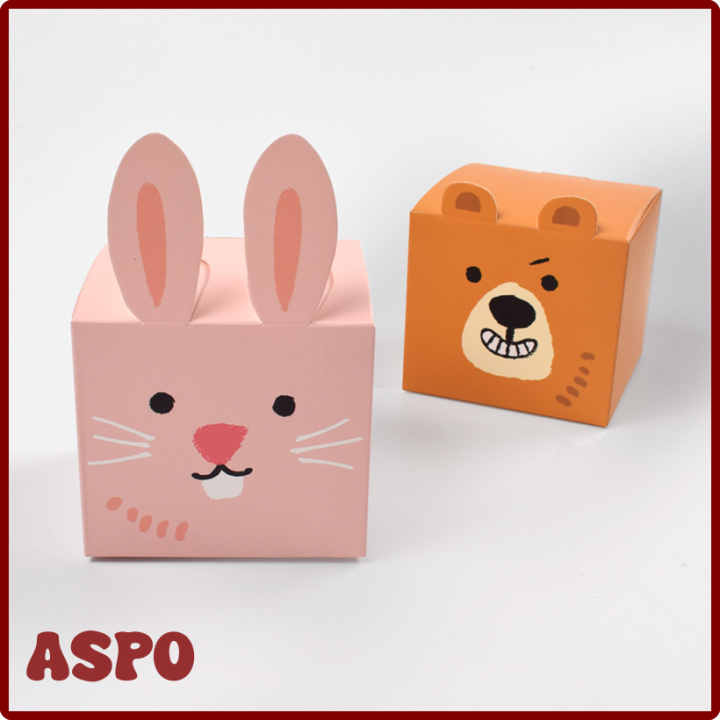 [ASPO] Easter Carrot Candy Boxes Bag Happy Easter Bunny Gift Box Kids