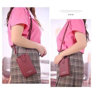 JOANNA BAG #8028 KOREAN LEATHER FASHION CELLPHONE HANDBAG CARD WALLET SHOULDER BAG FOR WOMEN