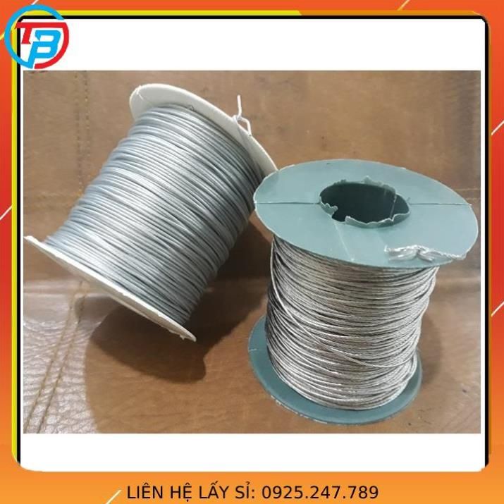 Dây cáp bọc nhựa đường kính 5mm, làm dàn cho cây leo, treo đồ,gia cố ...