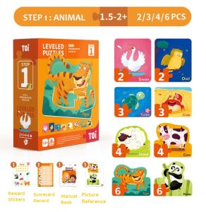 Playhouse Leveled Jigsaw Puzzle Step 0-8 7 Levels 1-2 Years Toddler