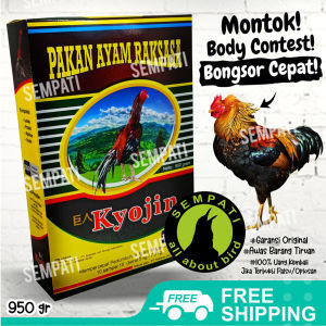 SEMPATI Kyojin Pakan Ayam Raksasa Original 950 Gram Pakan Ayam Laga Tarung Memperbesar Pertumbuhan Makanan Ayam Jago Laga Pakan Ayam Kyojin KJNRK