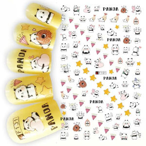 Sticker Dán Móng Tay Hoạ Tiết Chuột Miky / Gấu Panda / Maruko / Gấu Nâu / Tiểu Ma Vương / Nails sticker Series F099 – F105