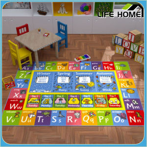 Cartoon Cute Baby Letter Jumping House Carpet Digital Learning Classroom Carpet Planet Carpet