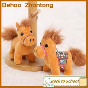 Behoo 10cm dễ thương Mini ngựa mặt dây chuyền keychian đồ chơi sang trọng Kawaii động vật mô phỏng nhồi bông búp bê túi trang trí trẻ em hoàng đạo ngựa Quà Tặng