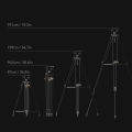 SmallRig Bộ chân máy hạng nặng bằng sợi carbon FreeBlazer với Đầu chất lỏng tấm Manfrotto (Tải tối đa 8kg) Chiều cao 87-191cm cho máy quay phim DSLR không gương lật AD-80 4163 / 5111. 