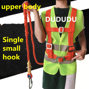 Fall Protection Harness Full Body Safety Harness Construction Adjustable Belt With Hook Parachute Type Anti-Fall Safety Harness for Working at Height Roofing Climbing and Rescue