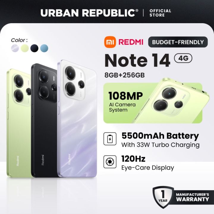 [UR] Xiaomi Redmi Note 14 4G | Lazada