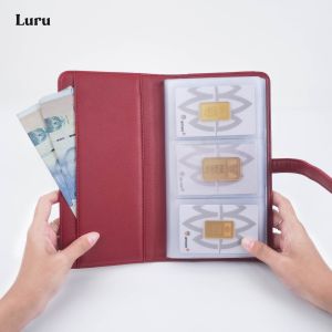 Dompet Emas - Maroon - Logam Mulia Antam Kartu Pria Wanita