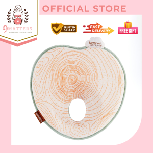 Babymoov Lovenest Natural Care | Anti Flat-Head Ergonomic Pillow Suitable for Newborns to 4 Months | Supports Proper Infant Sleep Ideal for Pregnancy to Infancy Use Breathable and Machine Washable